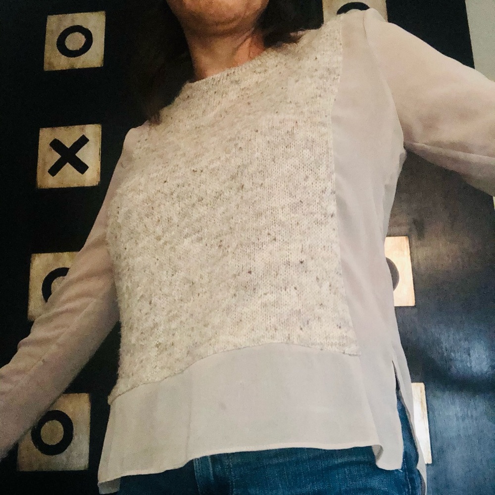 Block pattern sweater - Picture 2 of 5